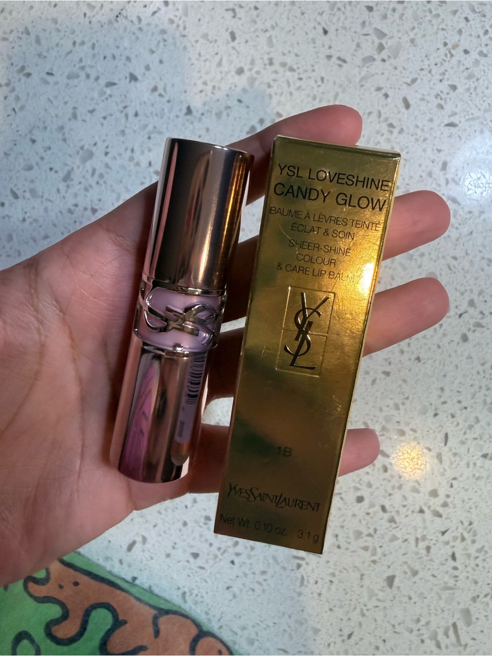 Yves Saint Laurent Loveshine Candy Glow Sheer Lip Balm - Light Pink & Rose Gold